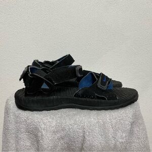 Nike Air Deschutz III Black, Blue Adjustable Strap Sandals Men's Size 9 Summer